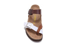 Birkenstock Mayari Sandal Brown & White Two-Tone