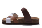 Birkenstock Mayari Sandal Brown & White Two-Tone