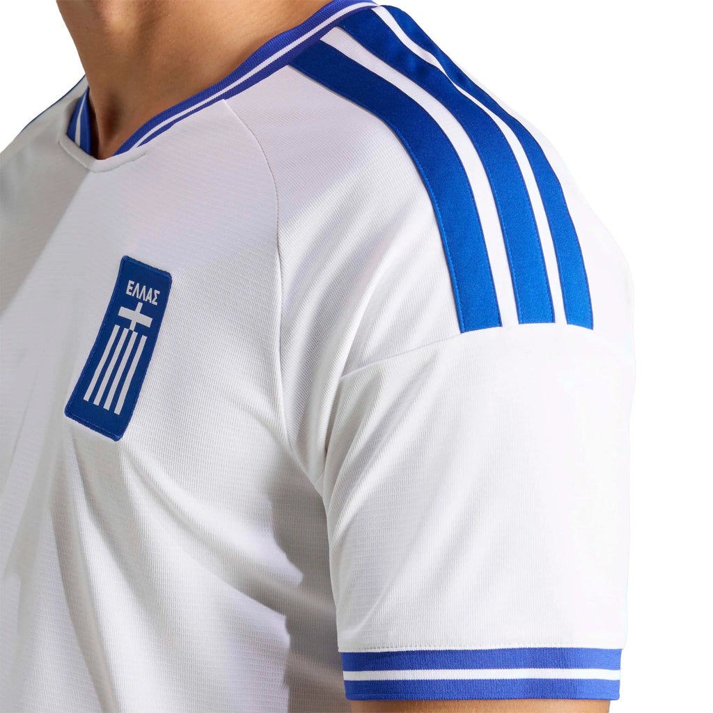 adidas 2026 Greece Men's Stadium Home Soccer Jersey (Custom)