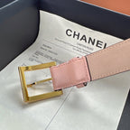 CC Belt 3cm Light Pink Cowhide 202942