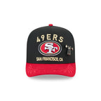 San Francisco 49ers 2025 Draft Black 59FIFTY A-Frame Fitted Hat