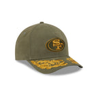 Alpha Industries x San Francisco 49ers Olive Green 9FORTY M-Crown A-Frame Snapback Hat