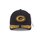Alpha Industries x Green Bay Packers Black 9FORTY M-Crown A-Frame Snapback Hat