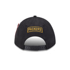 Alpha Industries x Green Bay Packers Black 9FORTY M-Crown A-Frame Snapback Hat