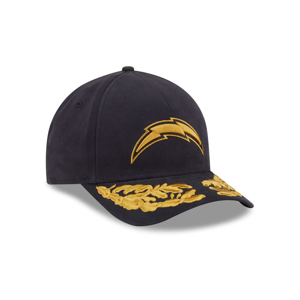 Alpha Industries x Los Angeles Chargers Black 9FORTY M-Crown A-Frame Snapback Hat