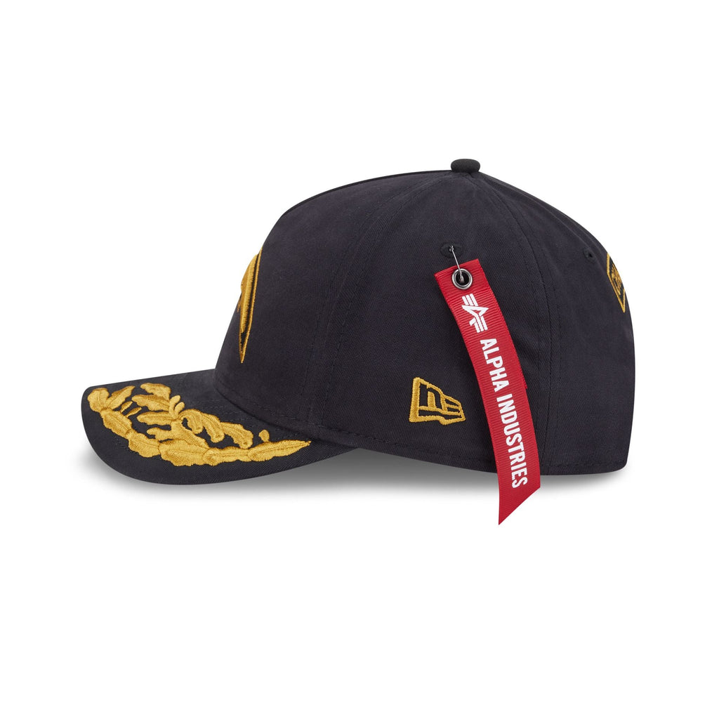 Alpha Industries x Los Angeles Chargers Black 9FORTY M-Crown A-Frame Snapback Hat