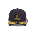 Alpha Industries x New York Giants Black 9FORTY M-Crown A-Frame Snapback Hat