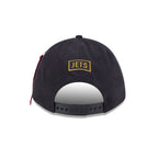 Alpha Industries x New York Jets Black 9FORTY M-Crown A-Frame Snapback Hat