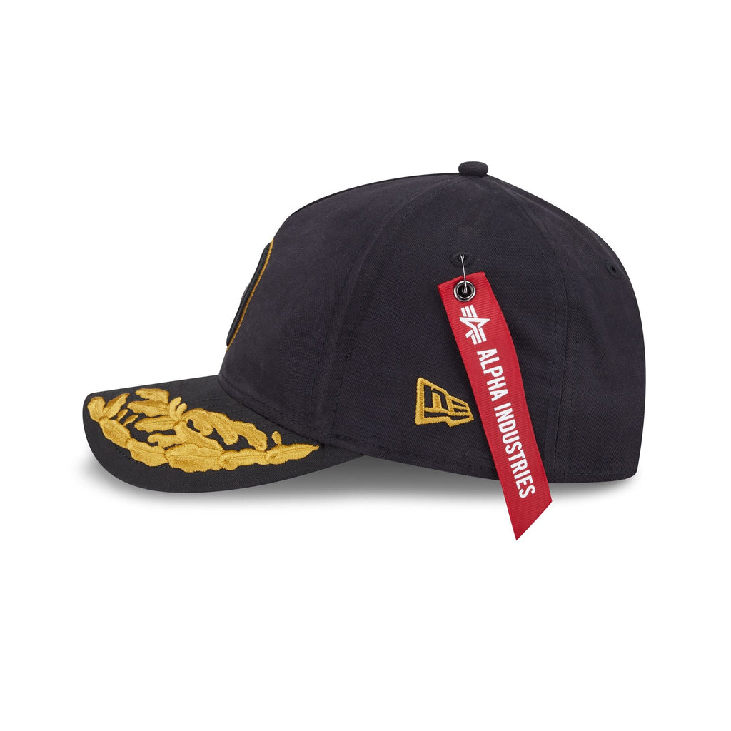 Alpha Industries x Pittsburgh Steelers Black 9FORTY M-Crown A-Frame Snapback Hat