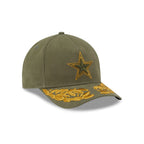Alpha Industries x Dallas Cowboys Olive Green 9FORTY M-Crown A-Frame Snapback Hat