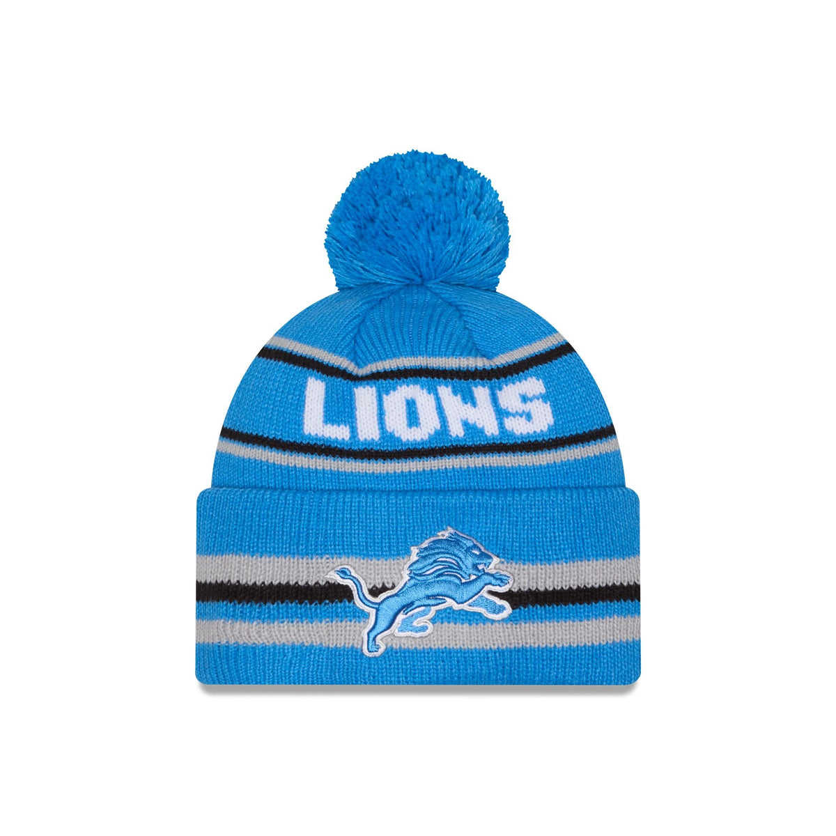 Detroit Lions Classic Pom Knit Hat