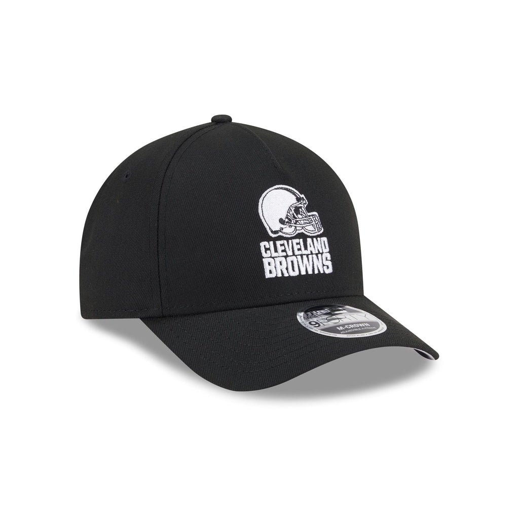 Cleveland Browns Black & White 9FORTY M-Crown A-Frame Snapback Hat