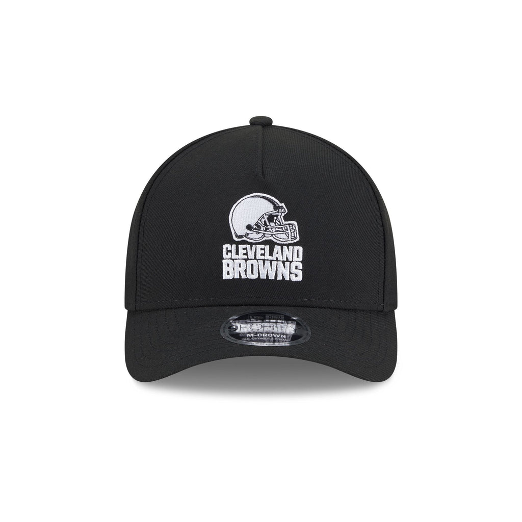 Cleveland Browns Black & White 9FORTY M-Crown A-Frame Snapback Hat
