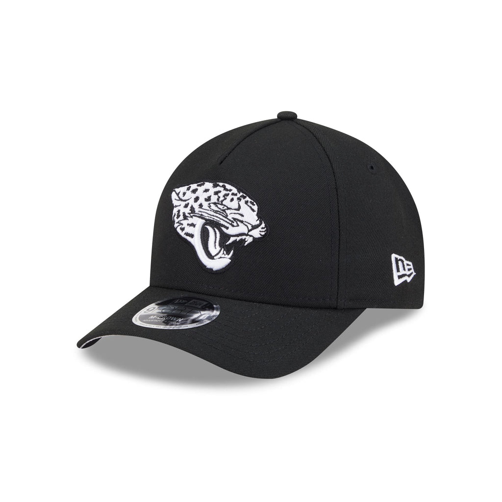Jacksonville Jaguars Black & White 9FORTY M-Crown A-Frame Snapback Hat