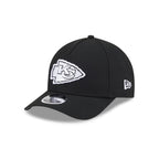 Kansas City Chiefs Black & White 9FORTY M-Crown A-Frame Snapback Hat