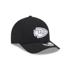 Kansas City Chiefs Black & White 9FORTY M-Crown A-Frame Snapback Hat