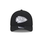 Kansas City Chiefs Black & White 9FORTY M-Crown A-Frame Snapback Hat