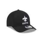 New Orleans Saints Black & White 9FORTY M-Crown A-Frame Snapback Hat