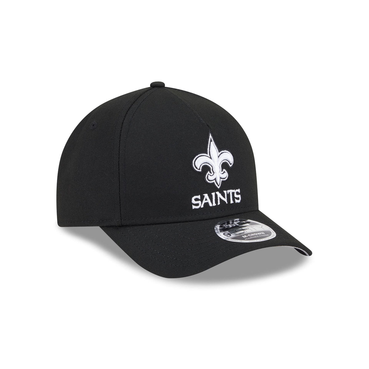 New Orleans Saints Black & White 9FORTY M-Crown A-Frame Snapback Hat
