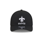 New Orleans Saints Black & White 9FORTY M-Crown A-Frame Snapback Hat