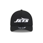 New York Jets Black & White 9FORTY M-Crown A-Frame Snapback Hat