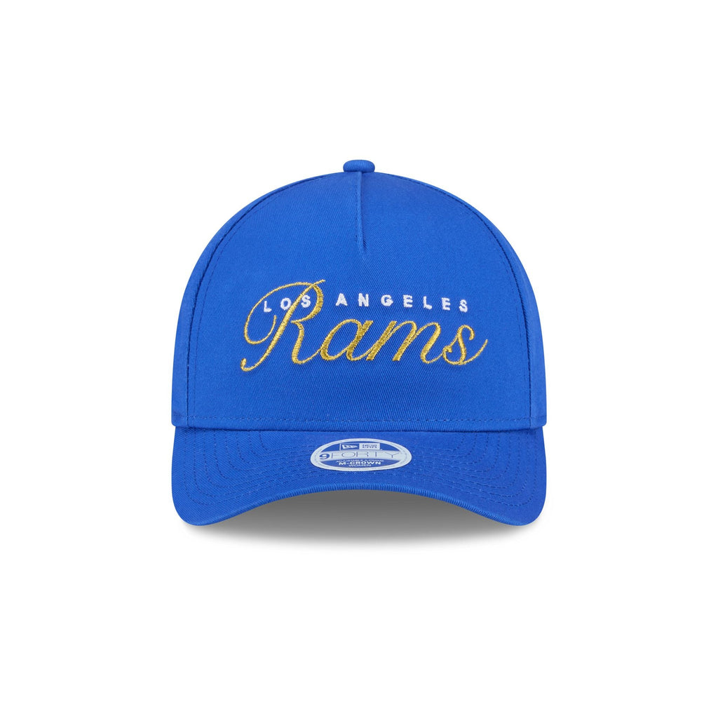 Los Angeles Rams Metallic Women's 9FORTY M-Crown A-Frame Snapback Hat