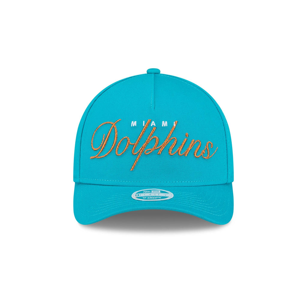 Miami Dolphins Metallic Women's 9FORTY M-Crown A-Frame Snapback Hat