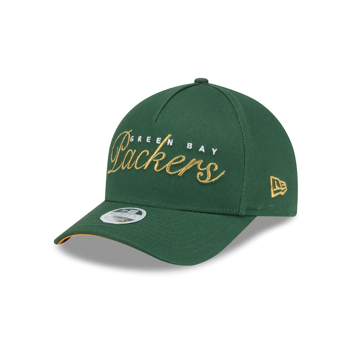 Green Bay Packers Metallic Women's 9FORTY M-Crown A-Frame Snapback Hat