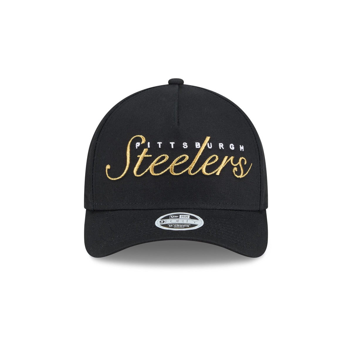 Pittsburgh Steelers Metallic Women's 9FORTY M-Crown A-Frame Snapback Hat