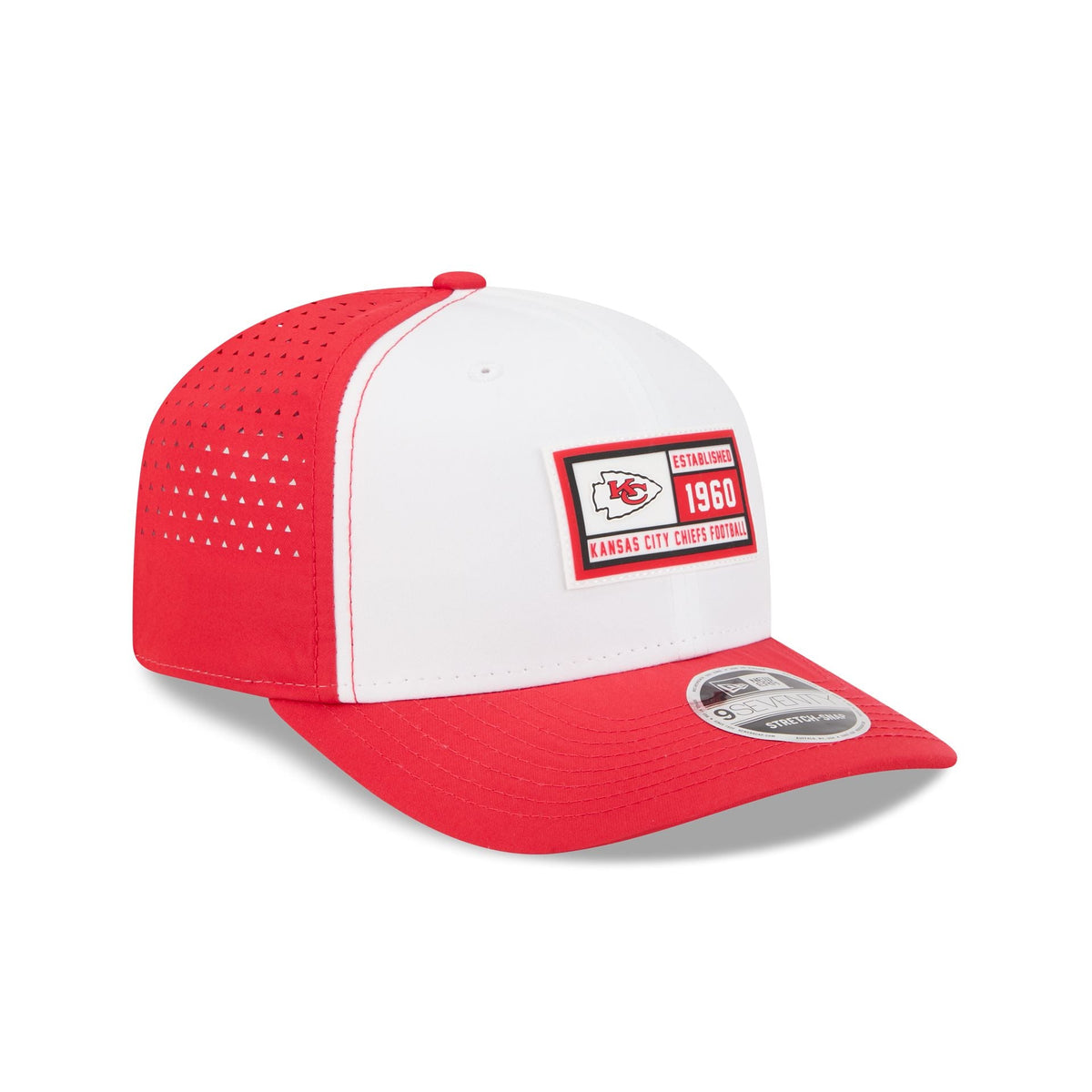 Kansas City Chiefs Est. Patch 9SEVENTY Stretch-Snap Hat