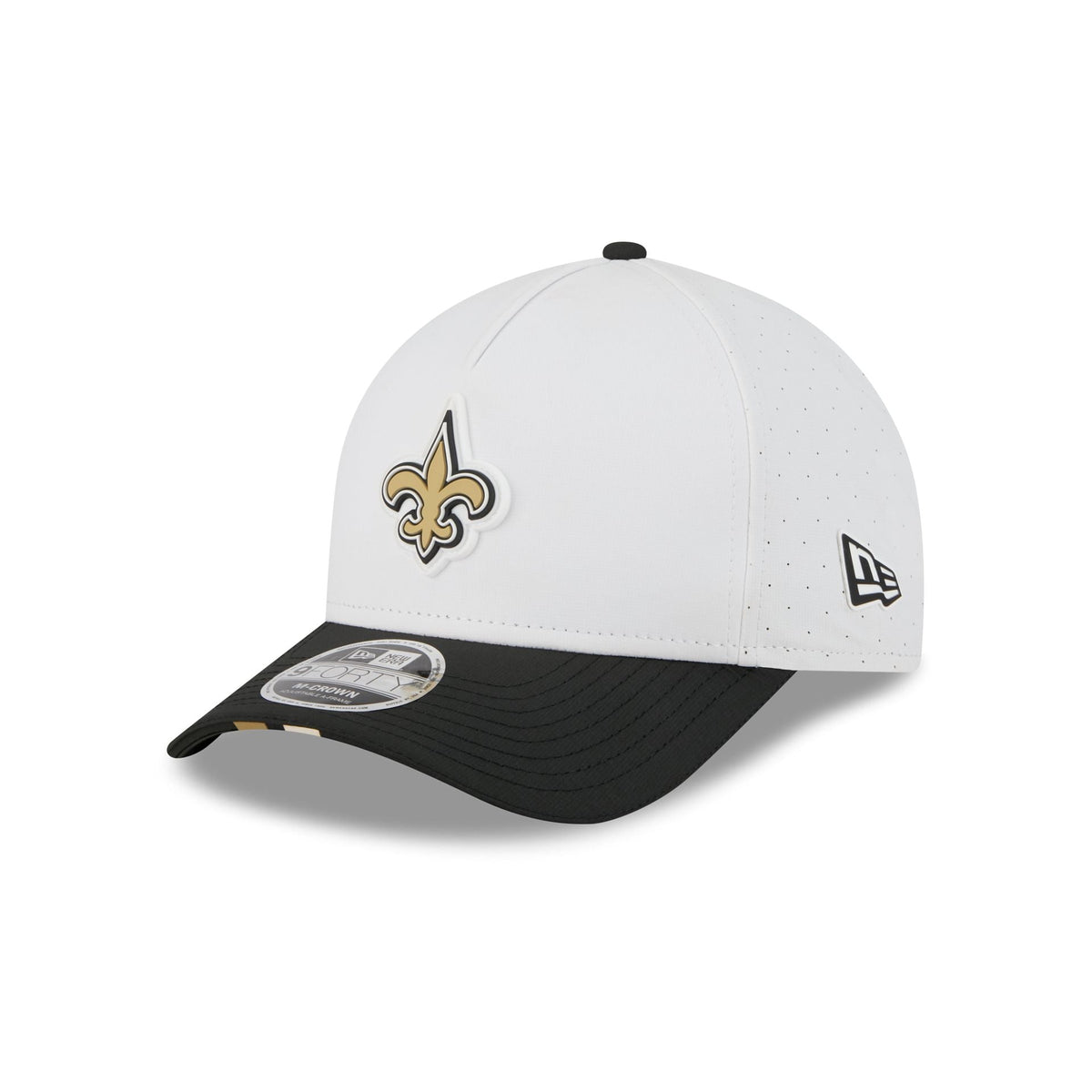 New Orleans Saints 2025 Training 9FORTY M-Crown A-Frame Snapback Hat