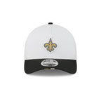 New Orleans Saints 2025 Training 9FORTY M-Crown A-Frame Snapback Hat