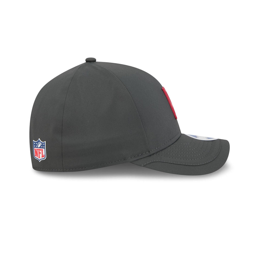 Arizona Cardinals 2025 Sideline Cold Weather Steel Clouds 9FORTY M-Crown Snapback Hat