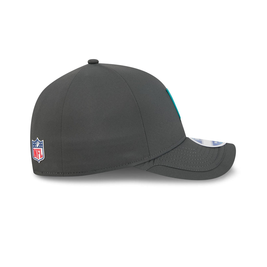 Miami Dolphins 2025 Sideline Cold Weather Steel Clouds 9FORTY M-Crown Snapback Hat