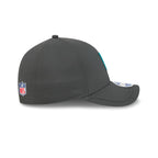 Miami Dolphins 2025 Sideline Cold Weather Steel Clouds 9FORTY M-Crown Snapback Hat