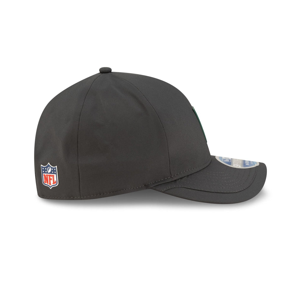 New York Jets 2025 Sideline Cold Weather Steel Clouds 9FORTY M-Crown Snapback Hat