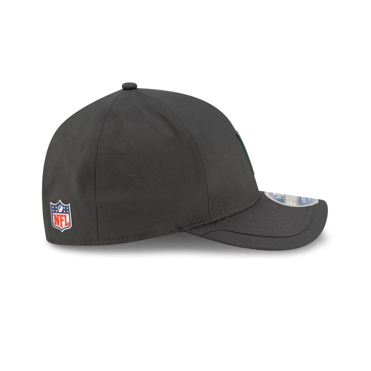 New York Jets 2025 Sideline Cold Weather Steel Clouds 9FORTY M-Crown Snapback Hat