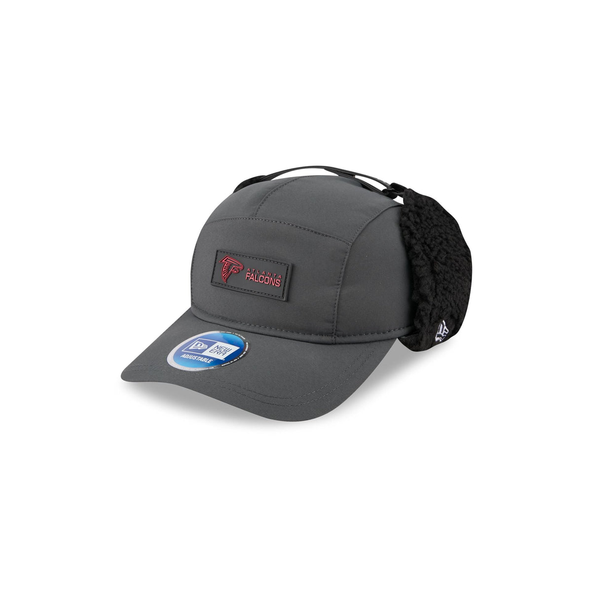 Atlanta Falcons 2025 Sideline Cold Weather Steel Clouds Runner Dogear Adjustable Hat