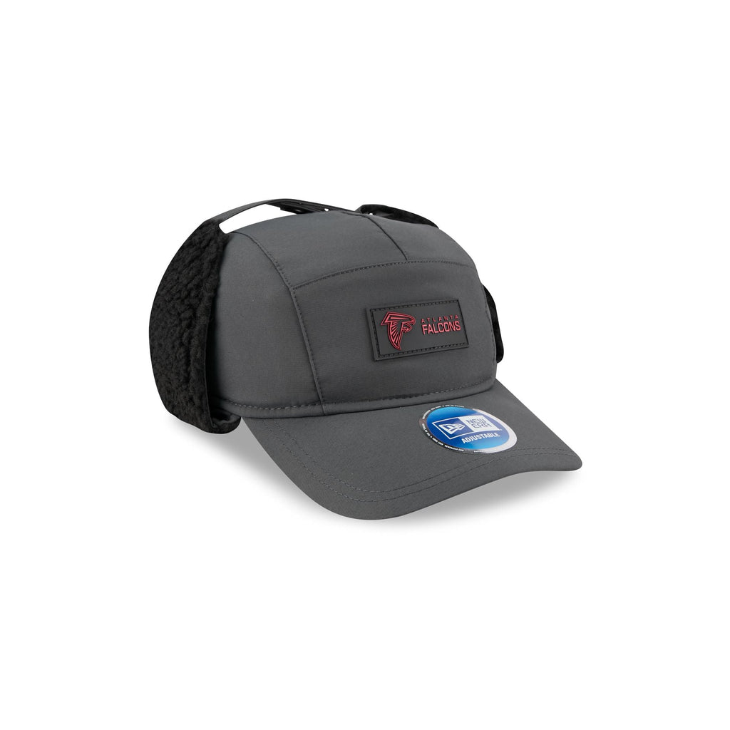 Atlanta Falcons 2025 Sideline Cold Weather Steel Clouds Runner Dogear Adjustable Hat