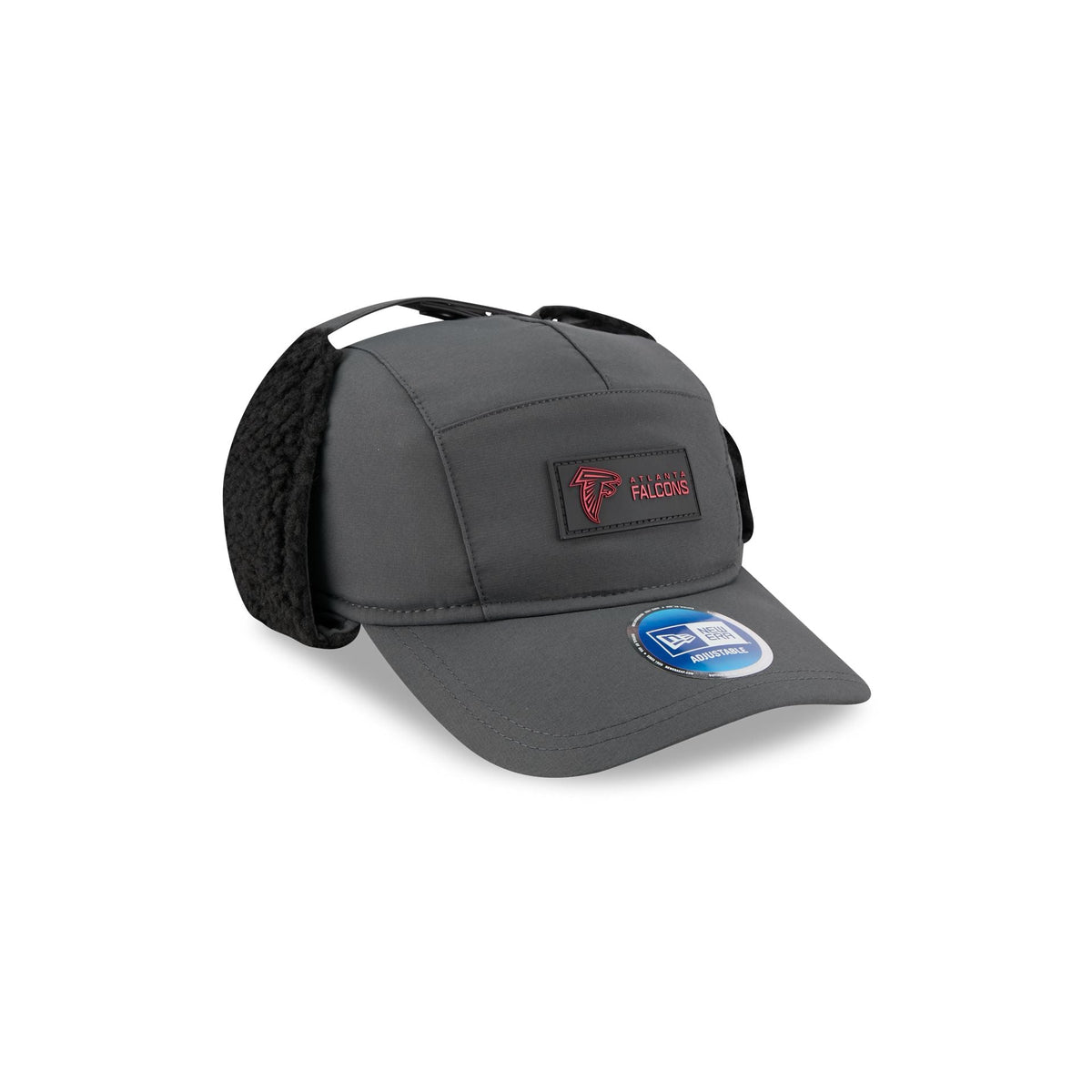 Atlanta Falcons 2025 Sideline Cold Weather Steel Clouds Runner Dogear Adjustable Hat