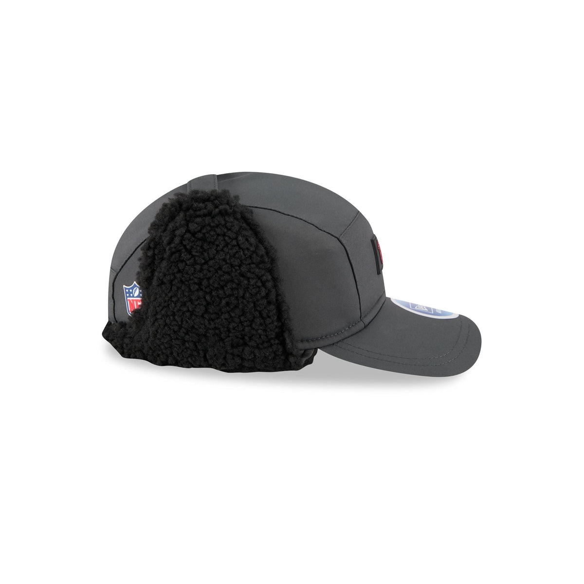 Atlanta Falcons 2025 Sideline Cold Weather Steel Clouds Runner Dogear Adjustable Hat