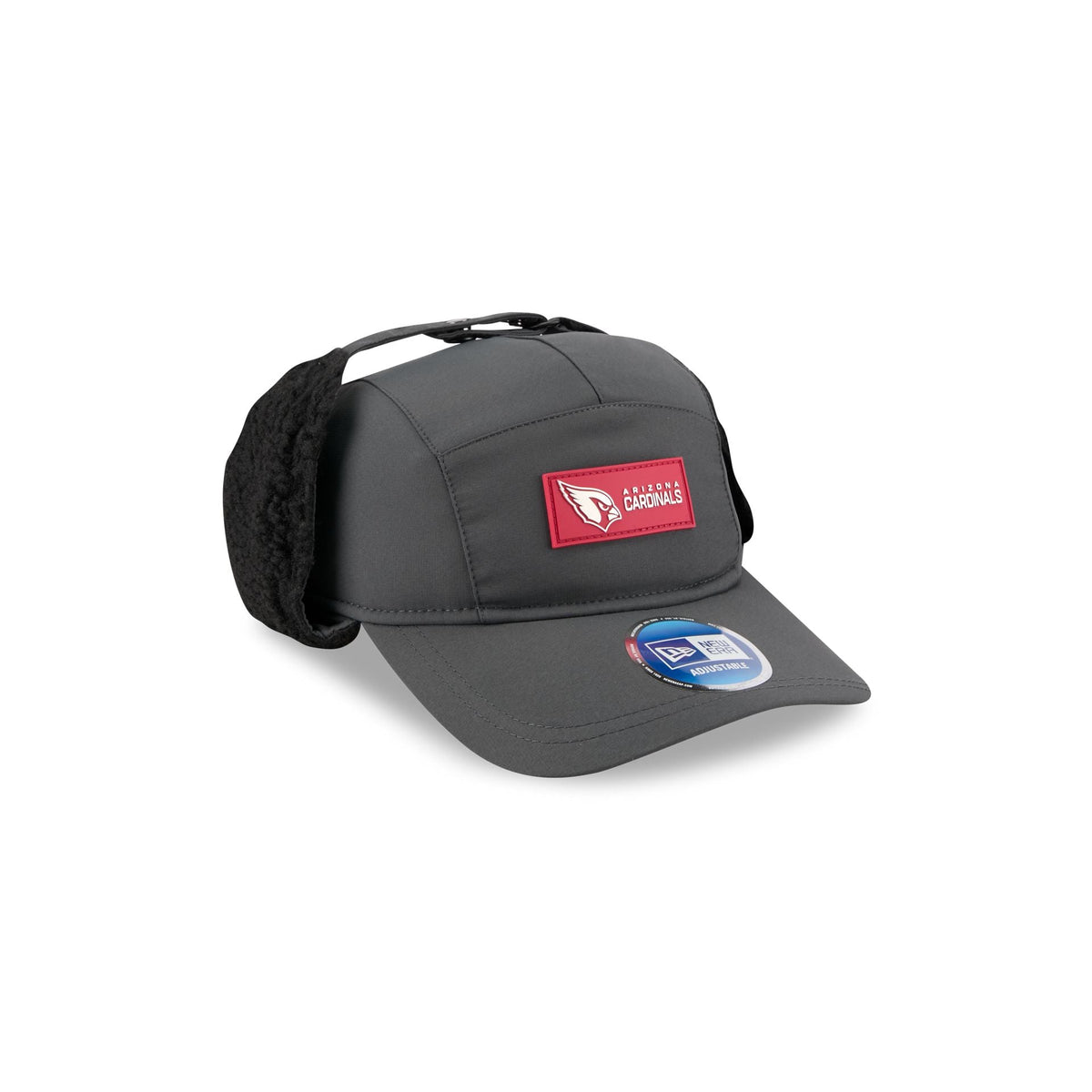 Arizona Cardinals 2025 Sideline Cold Weather Steel Clouds Runner Dogear Adjustable Hat