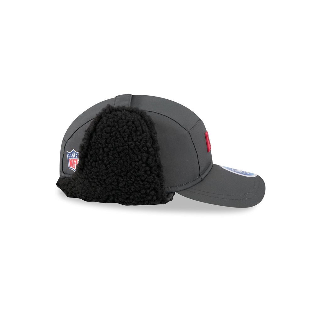 Arizona Cardinals 2025 Sideline Cold Weather Steel Clouds Runner Dogear Adjustable Hat