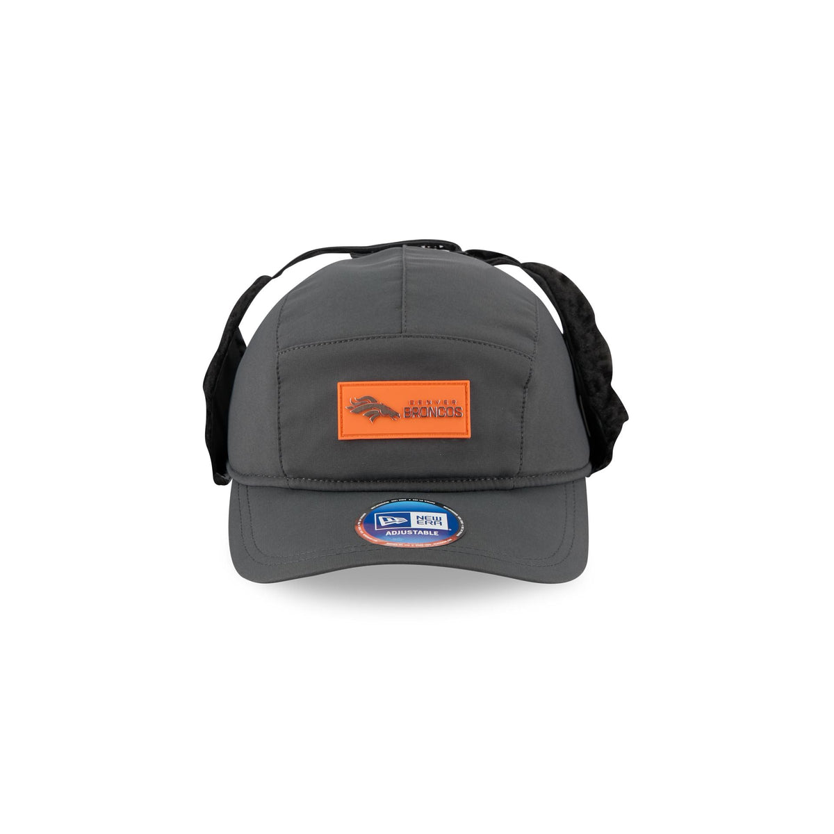 Denver Broncos 2025 Sideline Cold Weather Steel Clouds Runner Dogear Adjustable Hat