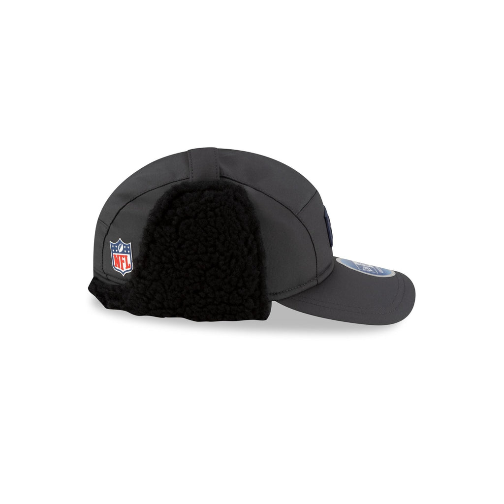 Dallas Cowboys 2025 Sideline Cold Weather Steel Clouds Runner Dogear Adjustable Hat