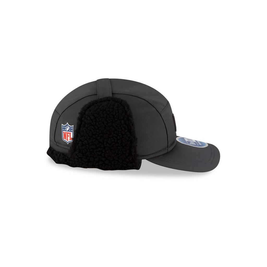 Cleveland Browns 2025 Sideline Cold Weather Steel Clouds Runner Dogear Adjustable Hat
