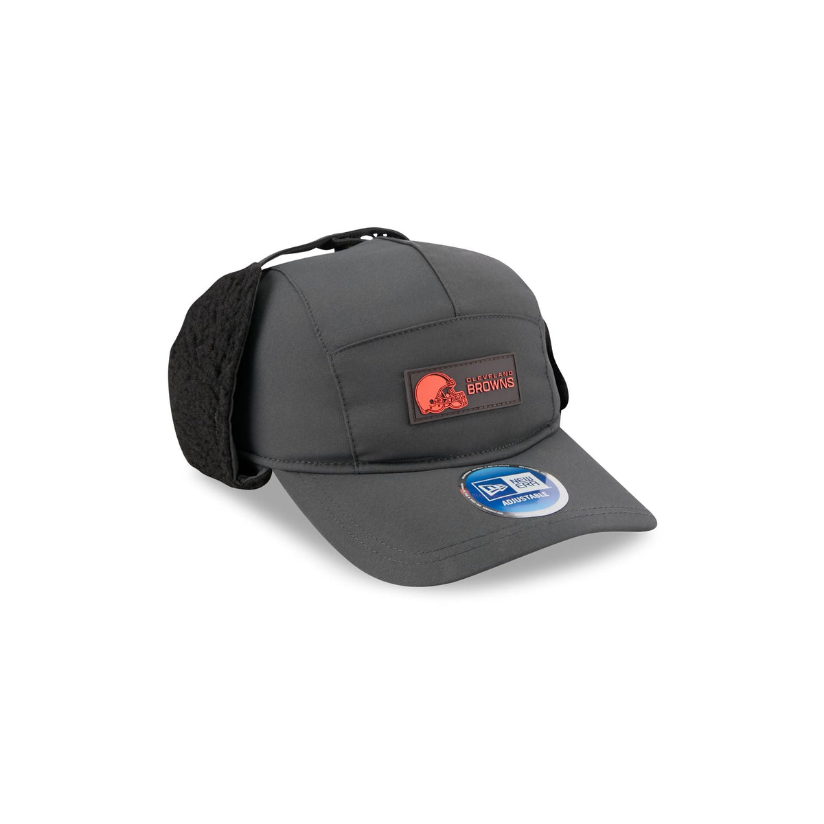 Cleveland Browns 2025 Sideline Cold Weather Steel Clouds Runner Dogear Adjustable Hat