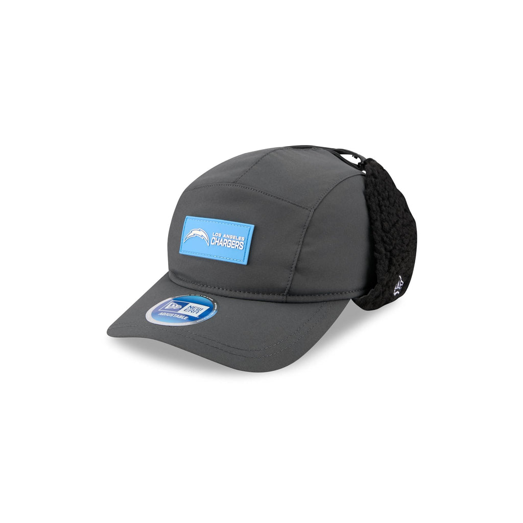 Los Angeles Chargers 2025 Sideline Cold Weather Steel Clouds Runner Dogear Adjustable Hat