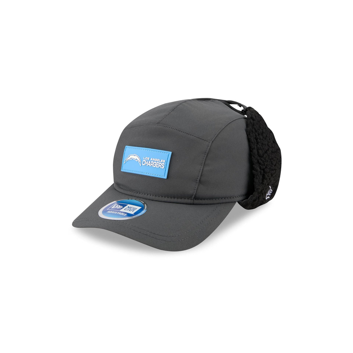Los Angeles Chargers 2025 Sideline Cold Weather Steel Clouds Runner Dogear Adjustable Hat