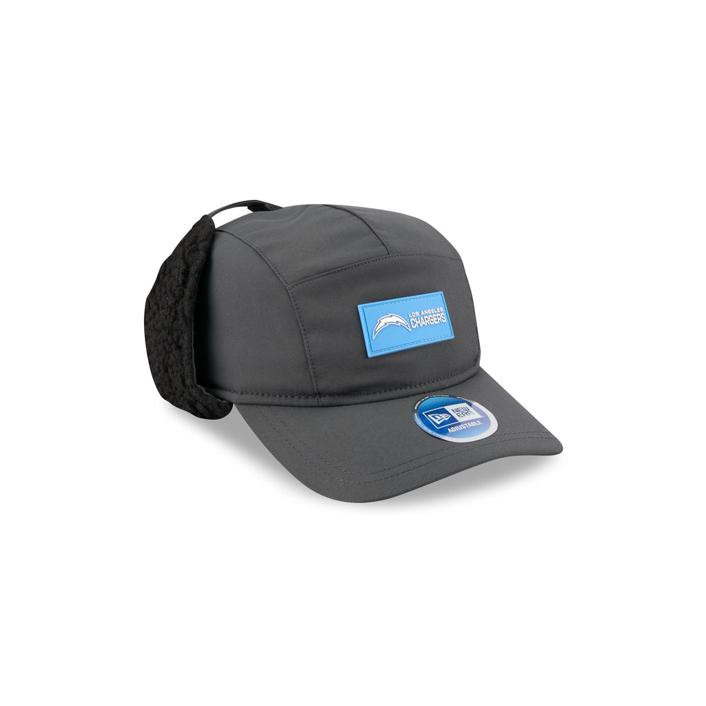 Los Angeles Chargers 2025 Sideline Cold Weather Steel Clouds Runner Dogear Adjustable Hat